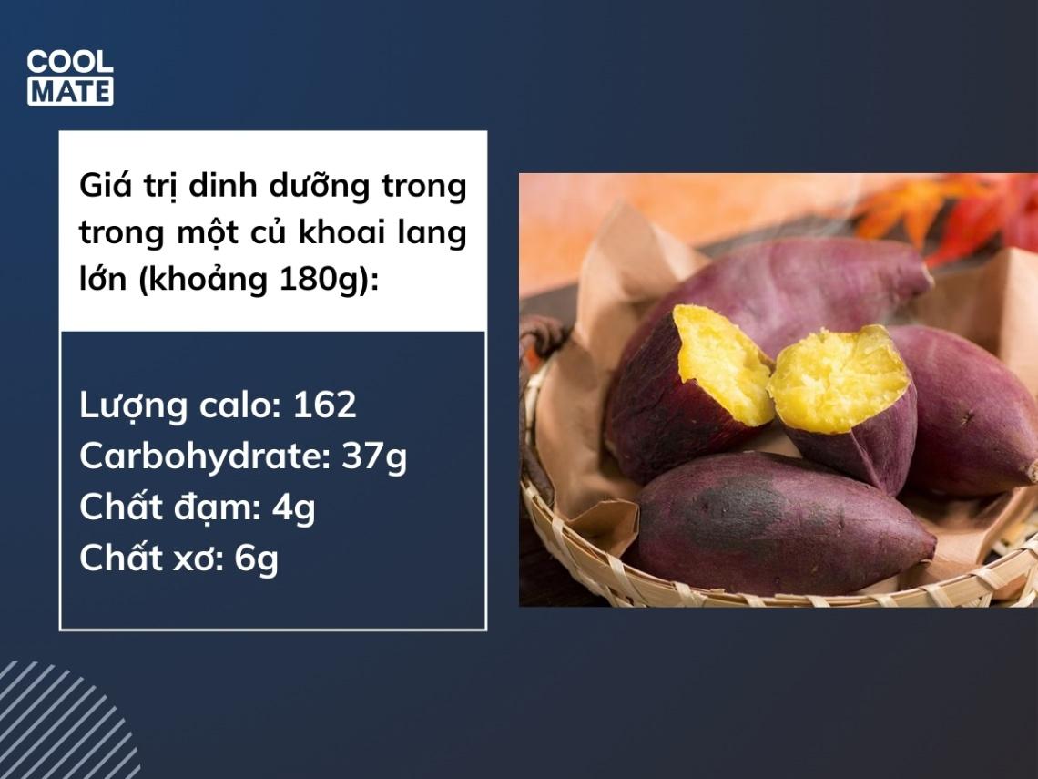 giá trị dinh dưỡng của khoai lang