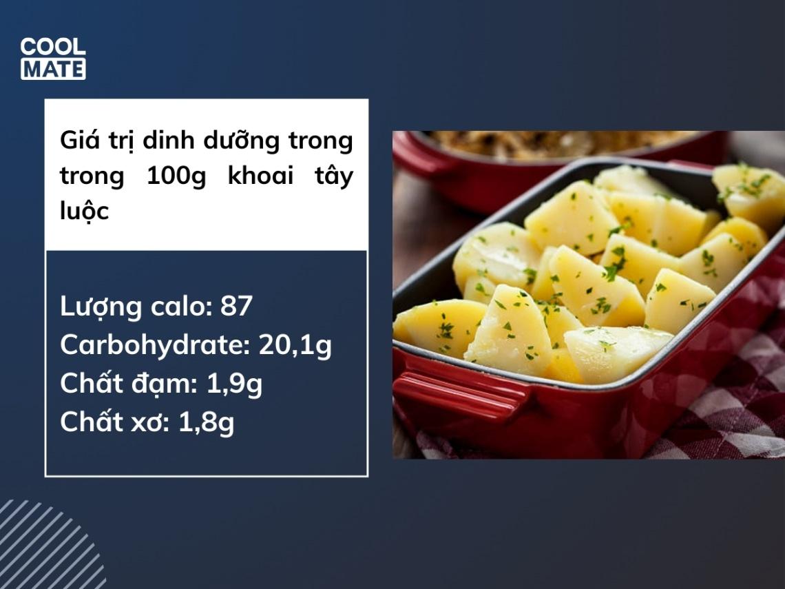 carb trong khoai tây