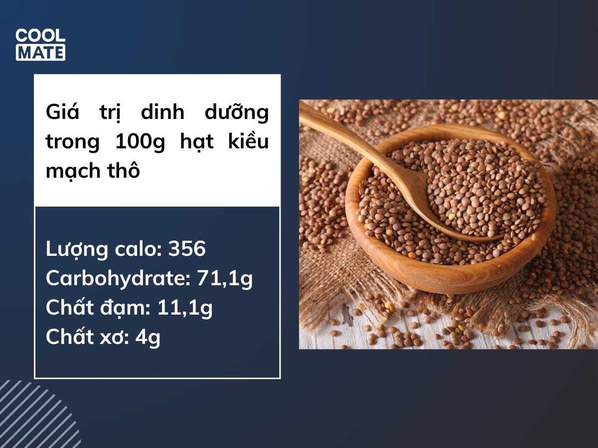 giá trị dinh dưỡng của kiều mạch