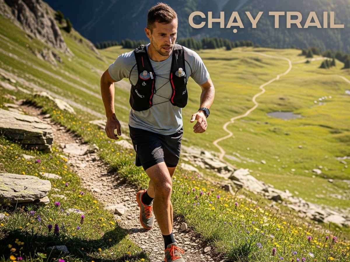 Chạy trail là chạy bộ trên địa hình tự nhiên như rừng núi, đòi hỏi sức bền và kỹ thuật cao