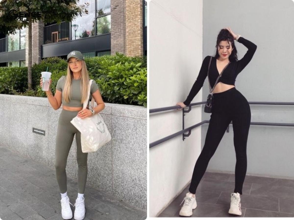 Phối đồ với quần legging phù hợp để che khuyết điểm