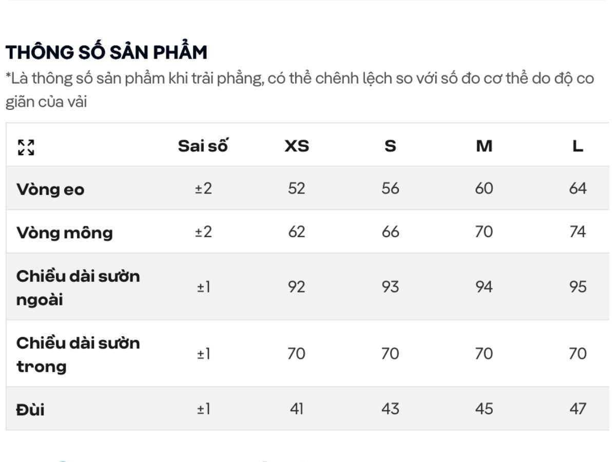 Để giúp bạn có lựa chọn chính xác nhất, Coolmate đã xây dựng bảng size riêng dựa trên số đo thực tế của người Việt