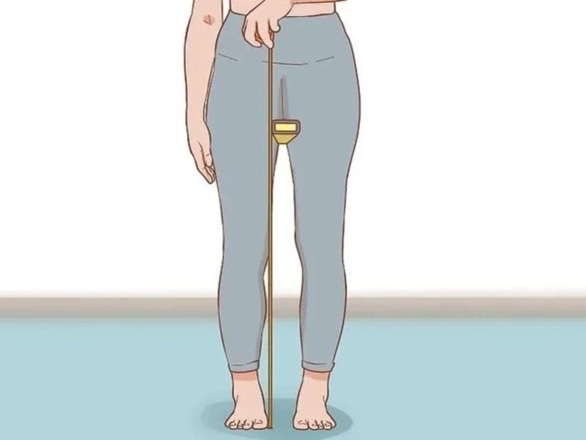 Chiều dài chân là khoảng cách từ điểm giao của đũng quần xuống đến mắt cá