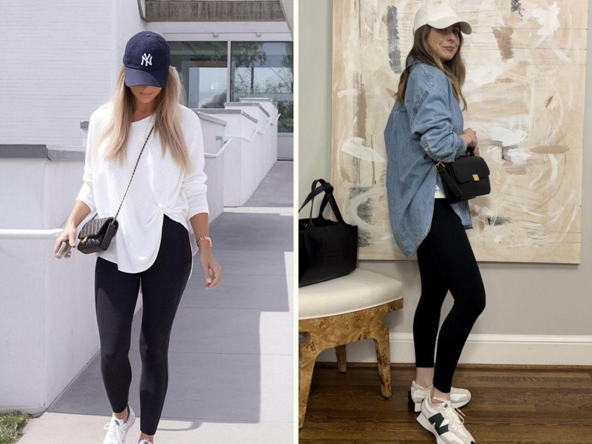 Lên đồ cùng legging và sơ mi để đi học hoặc đi làm