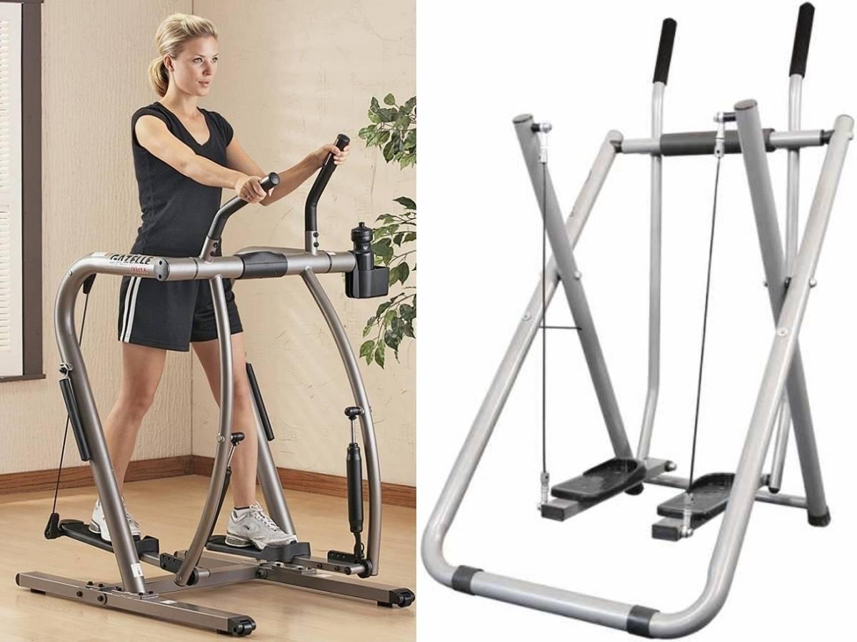 Máy chạy bộ trên không, không dùng điện, thiết kế đơn giản giúp tập luyện bằng chuyển động chân tự nhiên