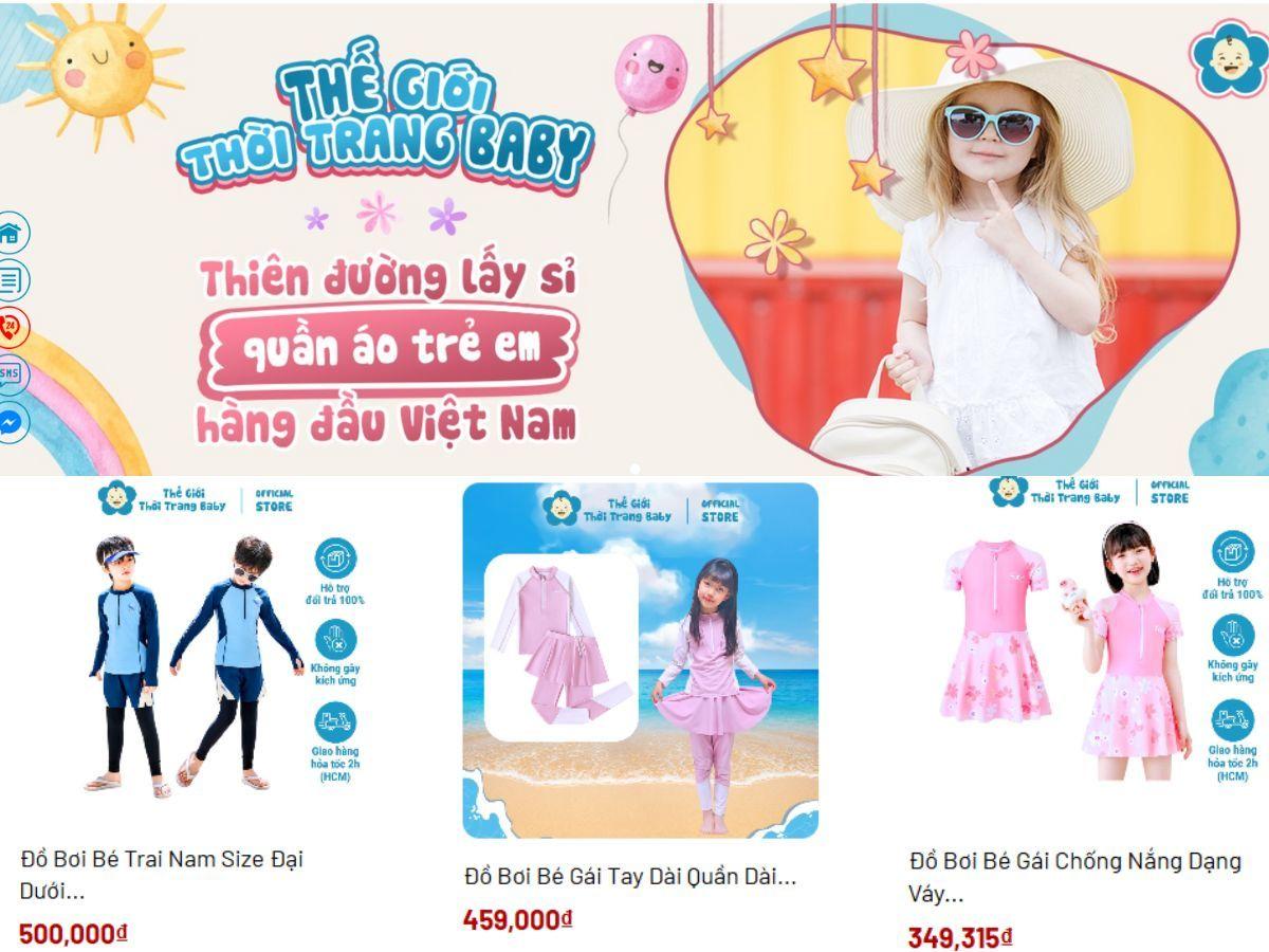 Mua đồ bơi tại Thế giới thời trang Baby
