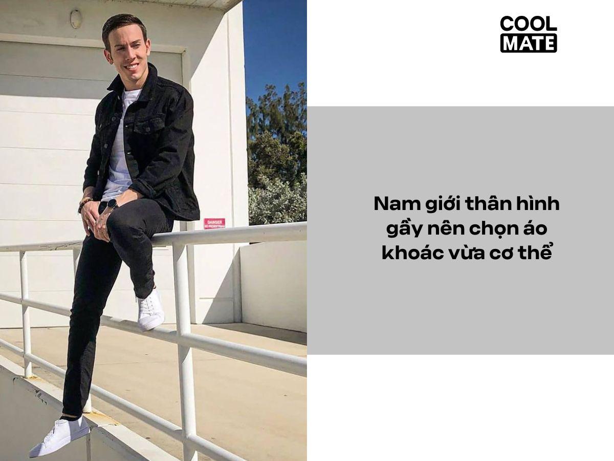 Áo khoác nam trung niên dành cho nam thân gầy
