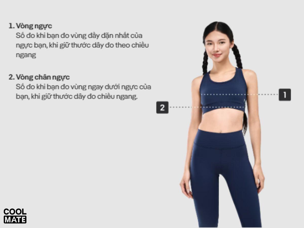 Cách đo áo bra thể thao chuẩn