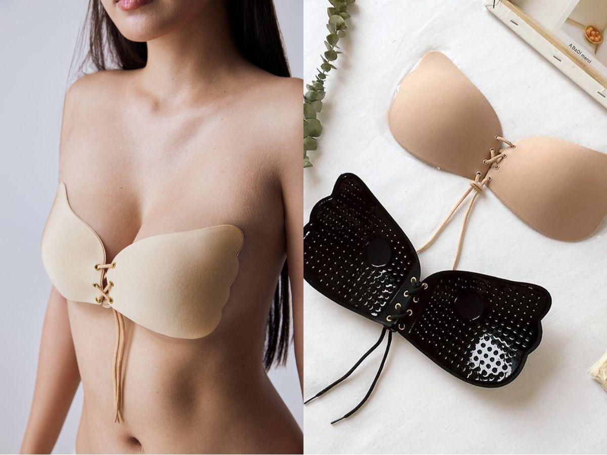 Áo lót dán phù hợp khi muốn diện áo yếm hở lưng mà vẫn giữ được form vòng một gợi cảm