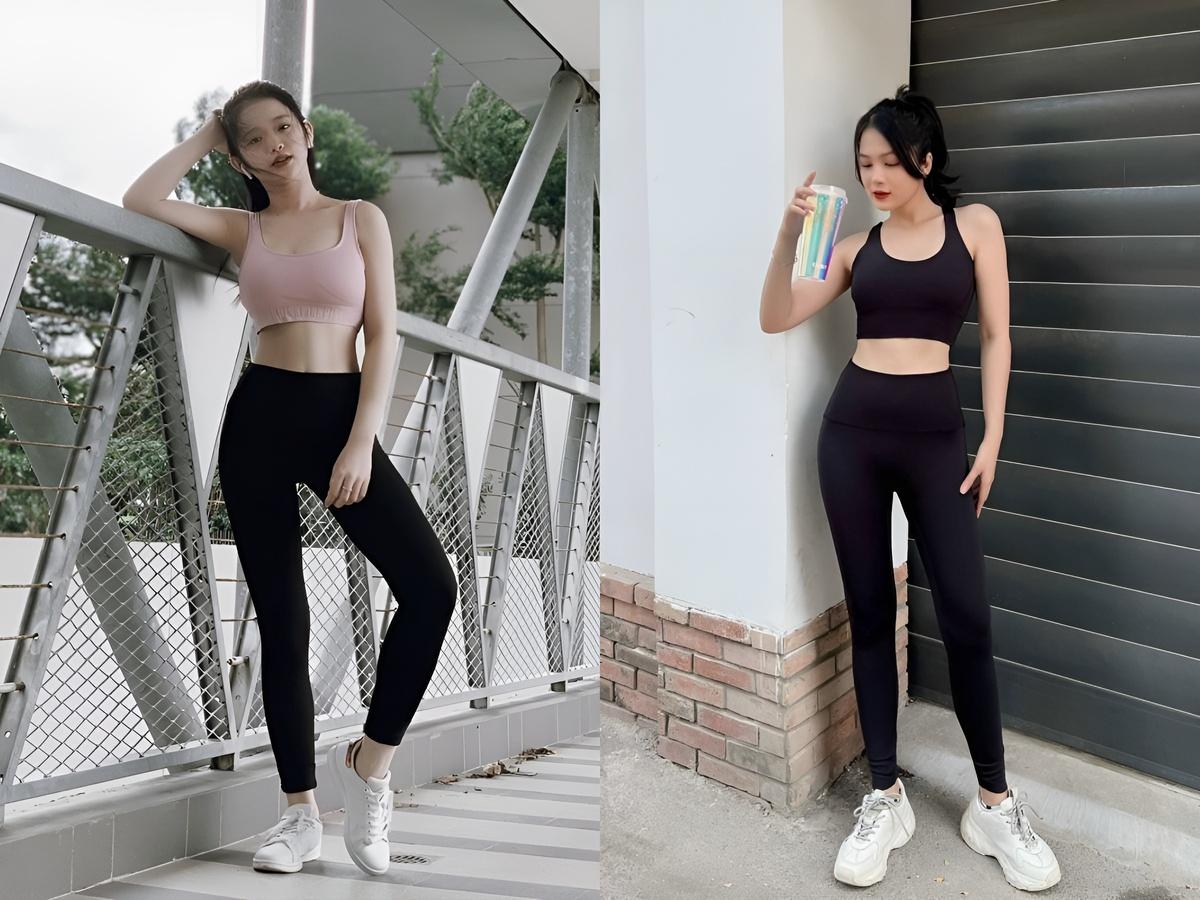 Dùng sneaker thời trang để đi tập với legging gym được không?