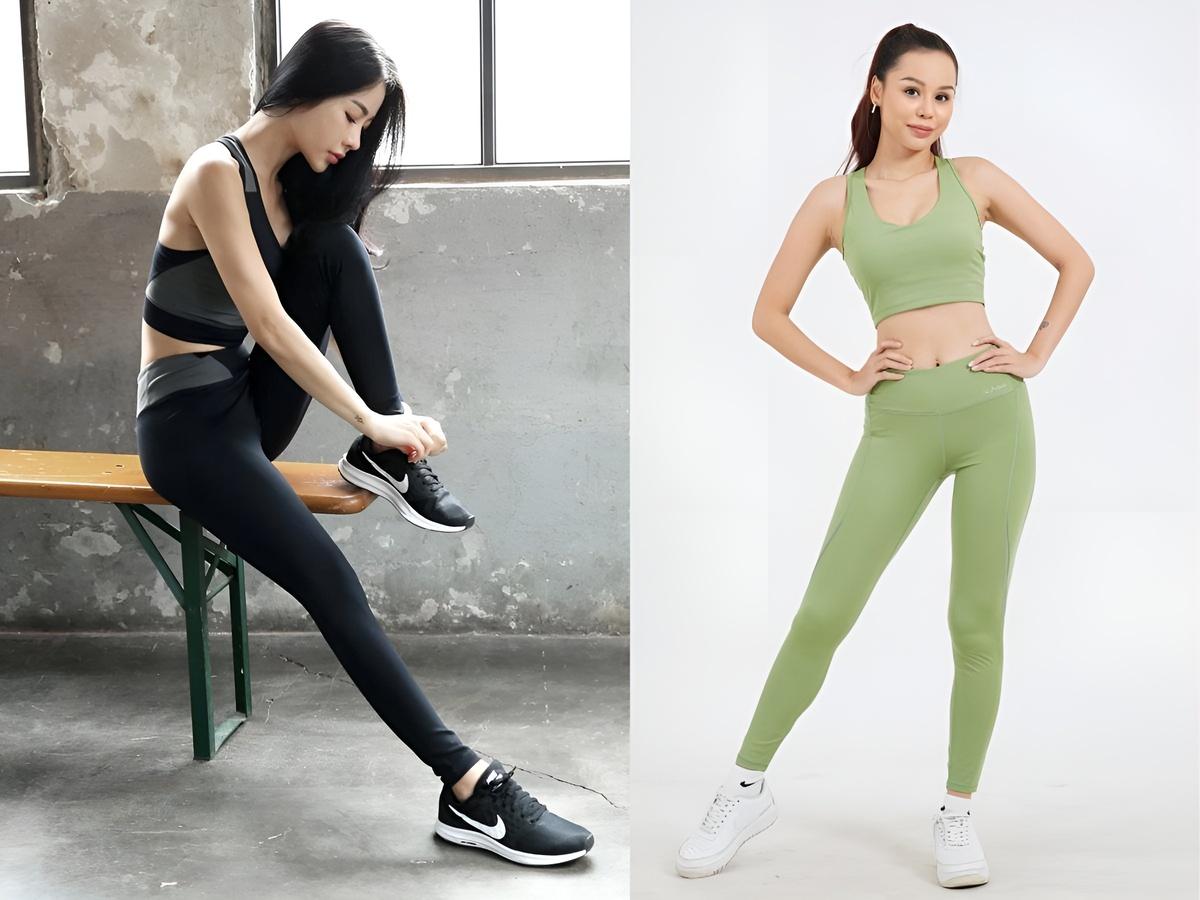 Outfit năng động đi tập cùng quần legging