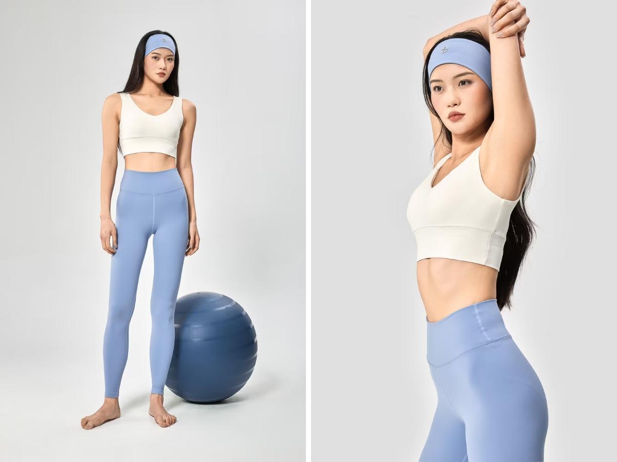Áo bra thể thao Bra Yoga V-Neck CoolSoft Light Support