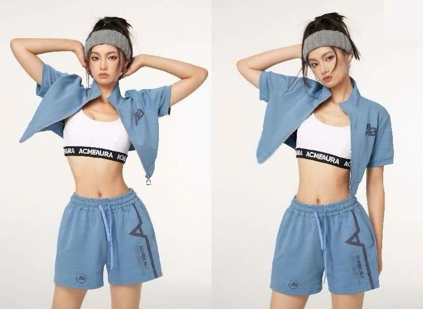 phối đồ đi chơi mùa hè Bộ đồ thể thao nữ 