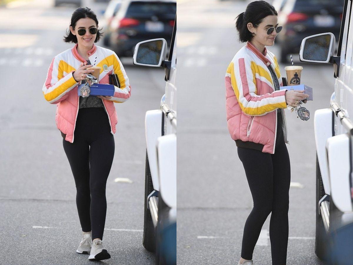 Legging và áo bomber