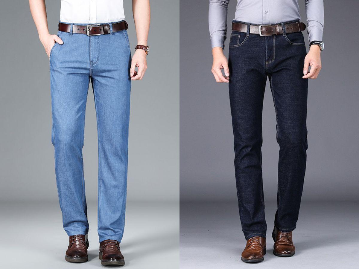 Quần jeans ống đứng cho nam trung niên