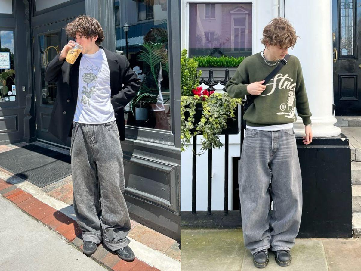 Phối quần jeans xám cùng các dạng áo khoác khác nhau