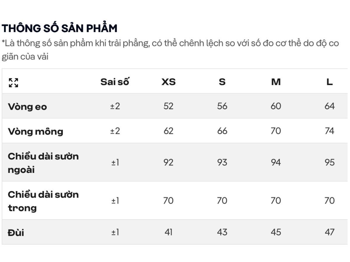 Việc chọn đúng size ngay từ đầu là vô cùng quan trọng