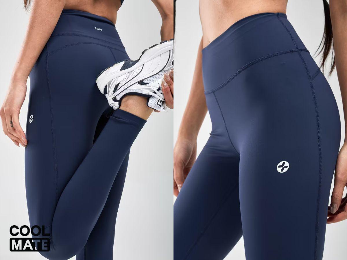 Chất liệu cao cấp giúp quần legging Coolmate ôm dáng đẹp và thoải mái khi vận động