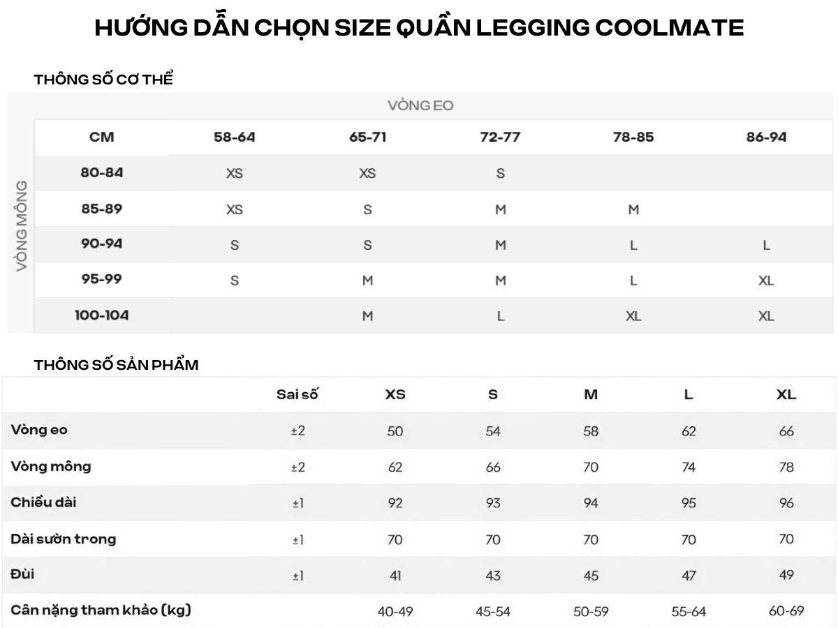 Chọn đúng nhu cầu và size quần sẽ giúp chiếc legging phát huy tối đa vẻ đẹp và sự tiện lợi