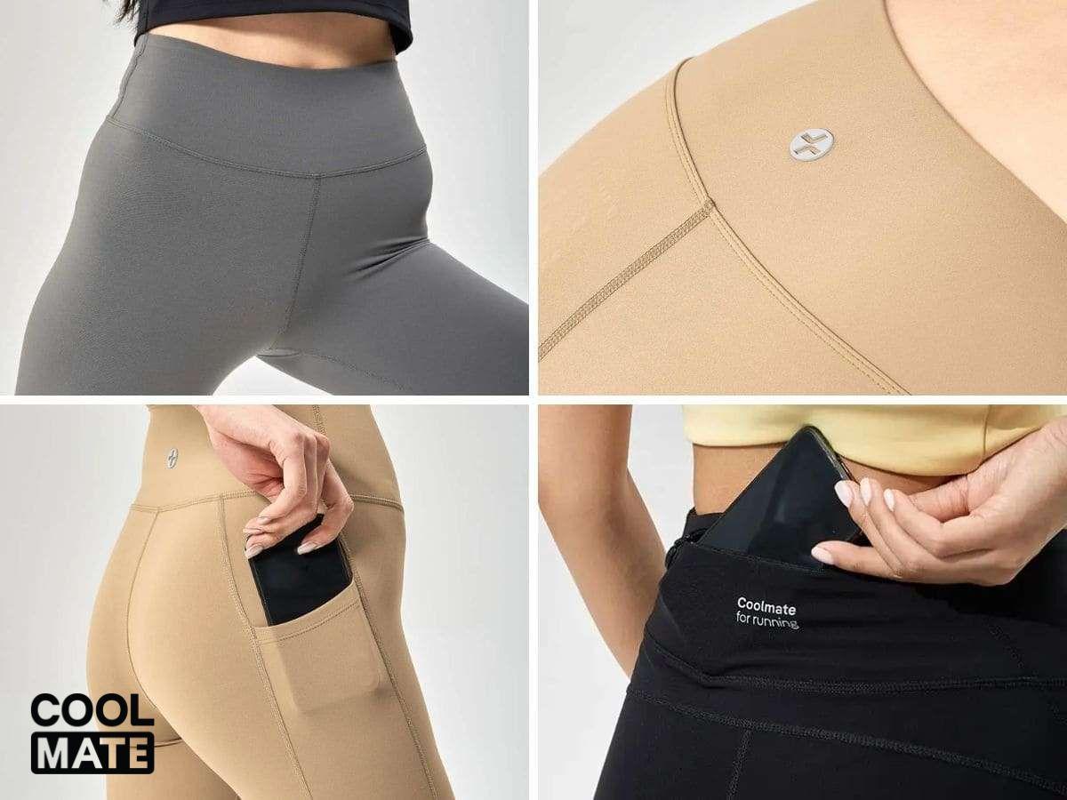 Thiết kế thông minh giúp quần legging Coolmate vừa tôn dáng vừa đáp ứng tối đa nhu cầu vận động