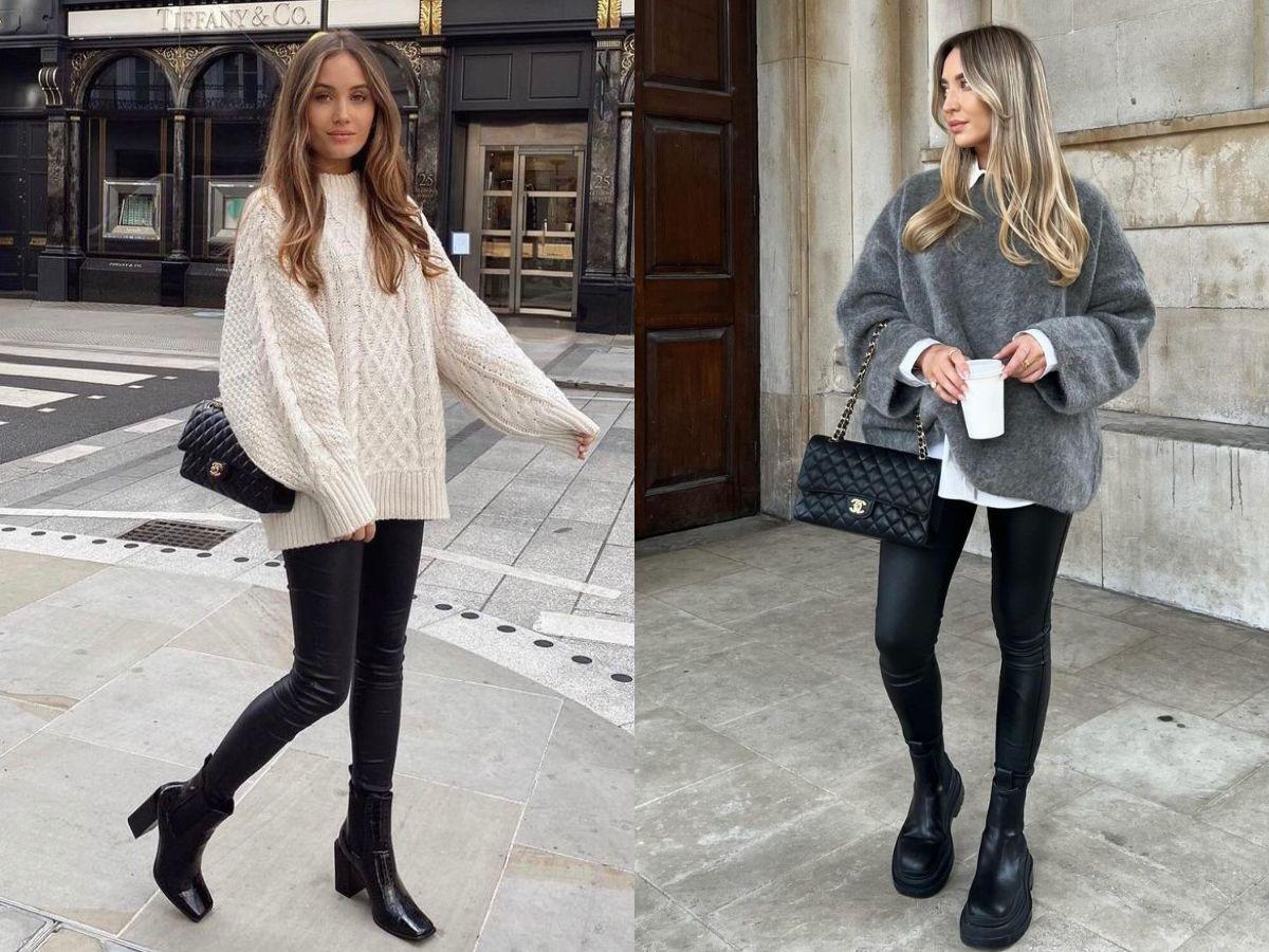 Cách phối này vừa giữ được sự thoải mái của legging, vừa tạo ra vẻ ngoài kín đáo, mềm mại