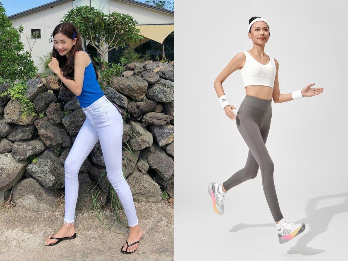 Độ co giãn của quần skinny và legging khác nhau