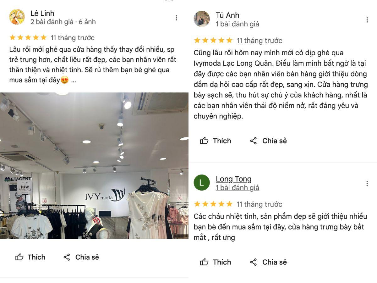 Đánh giá của khách hàng về IVY moda