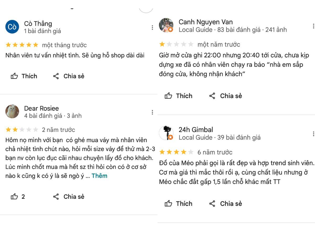 Đánh giá thực tế về Méo Shop