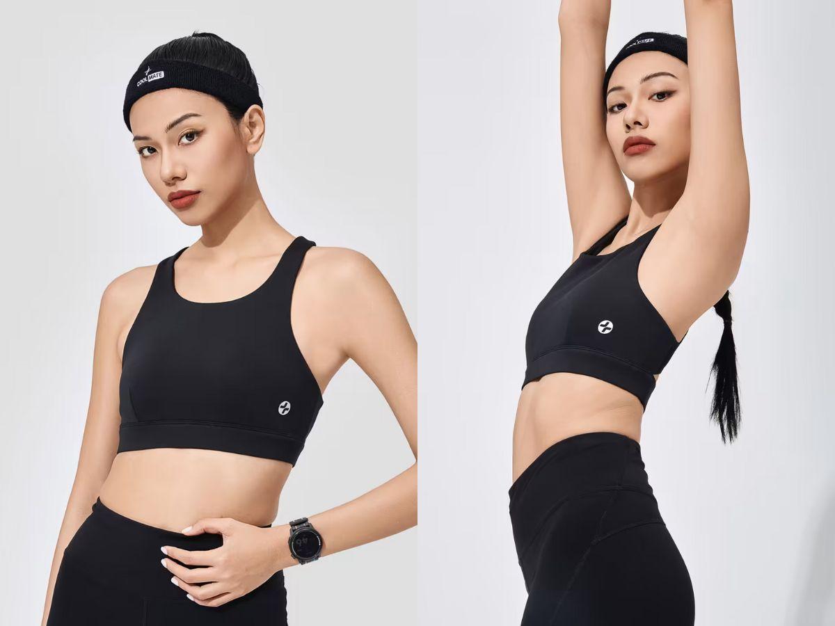 Power Racerback Bra với thiết kế lưng yếm kinh điển và đai chân ngực chắc chắn sẽ giữ cho vòng 1 ổn định