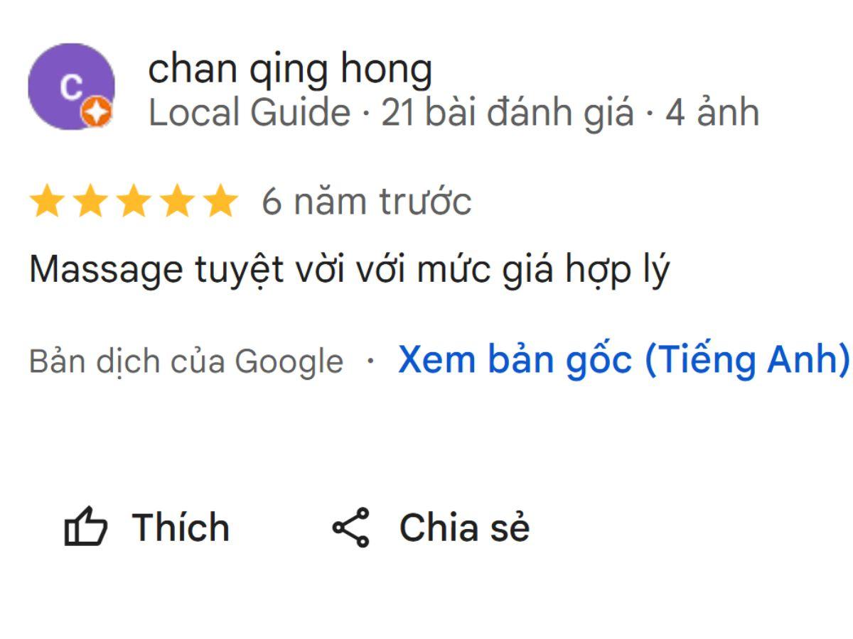 Đánh giá của khách hàng khi trải nghiệm dịch vụ tại Amie Spa