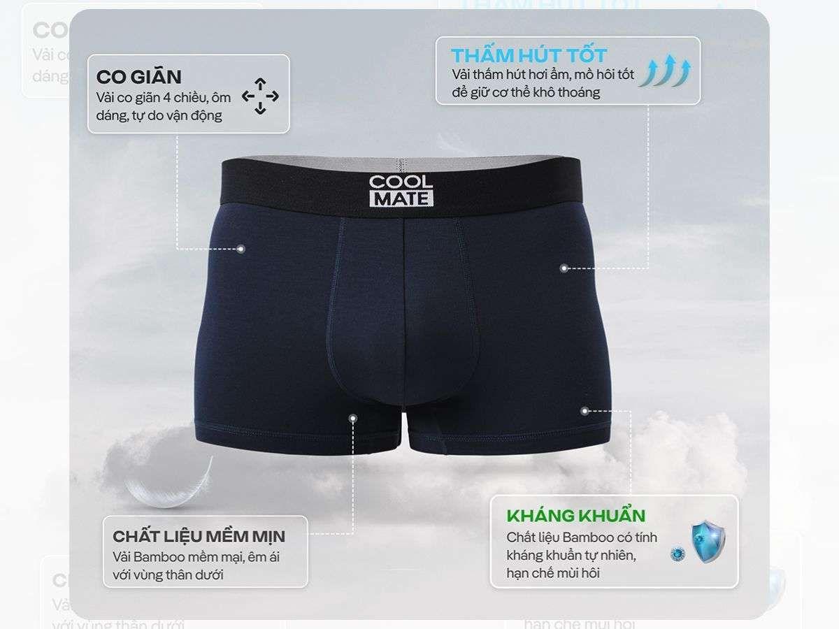 Coolmate Bamboo & Microfiber: Thoáng mát, mềm mại, bảo vệ tối ưu