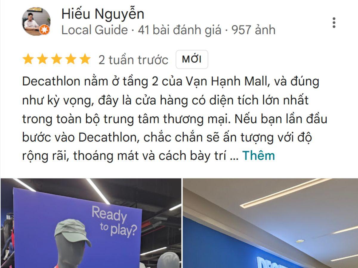 Review của người mua về Decathlon Vạn Hạnh Mall