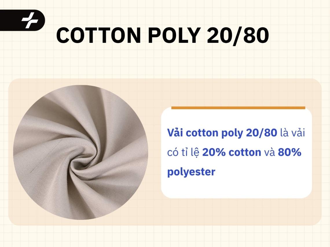 vải cotton poly 20/80