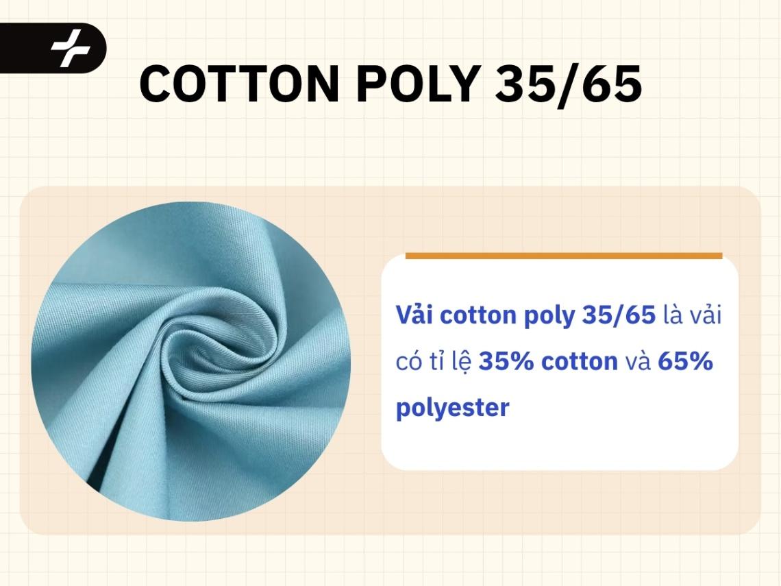 vải cotton poly 35/65