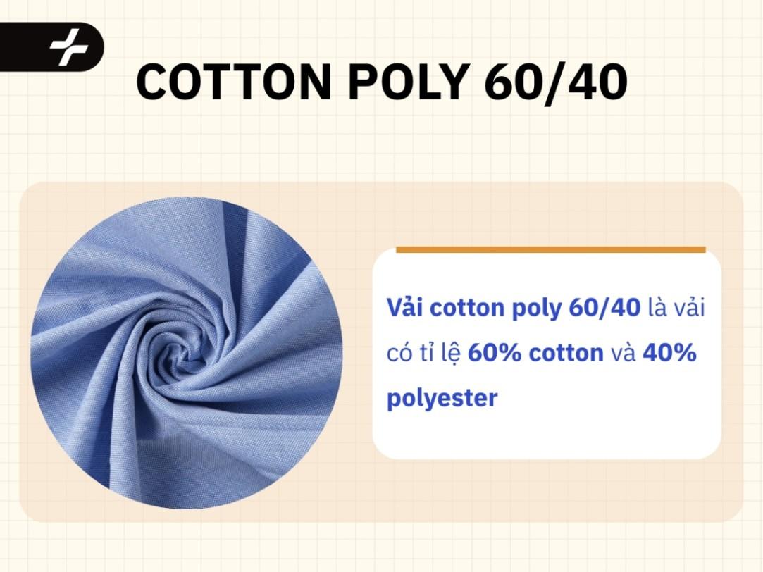 vải cotton poly 60/40