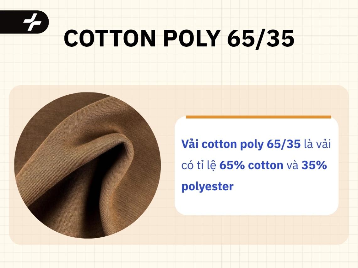 vải cotton poly 65/35