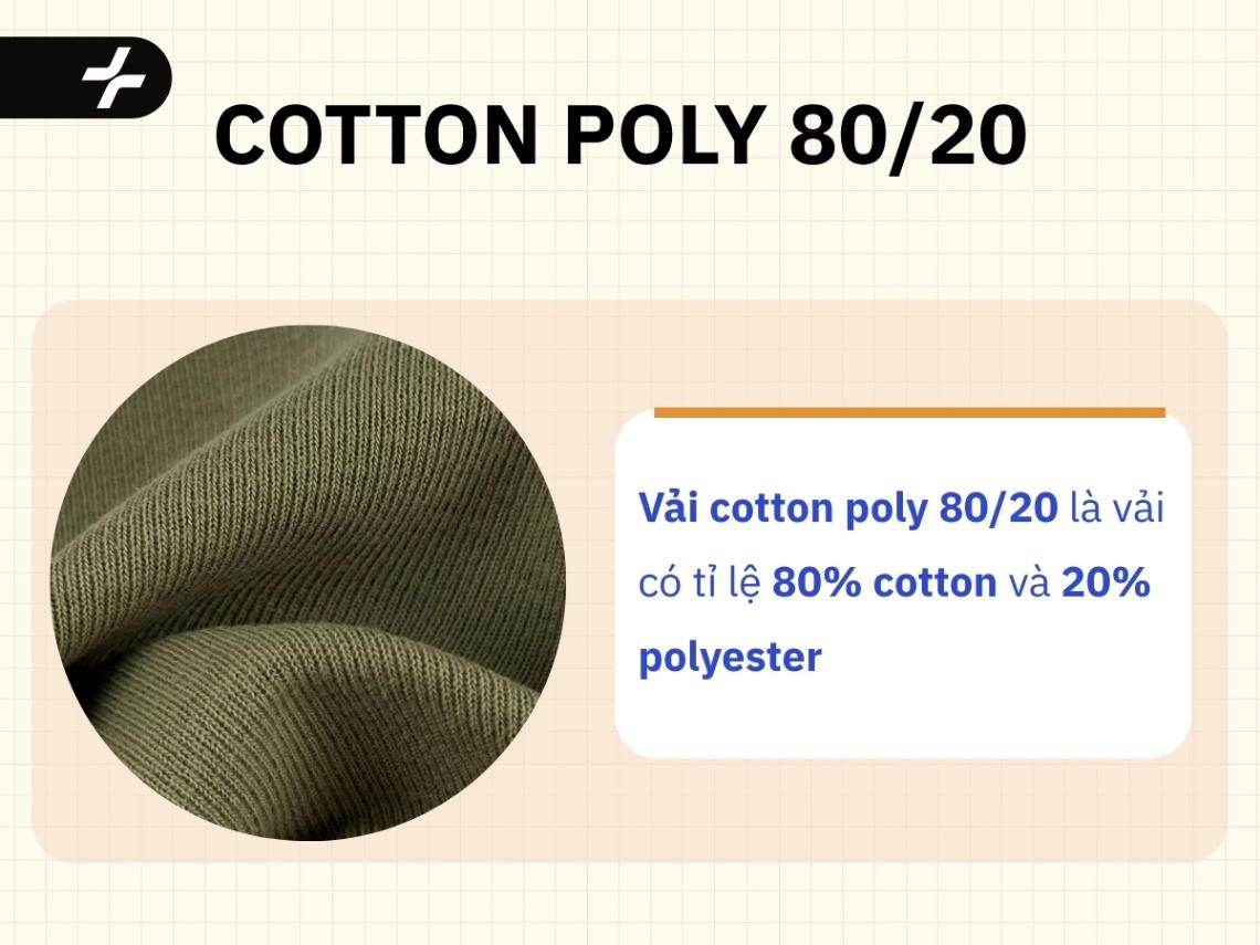 vải cotton poly 80/20