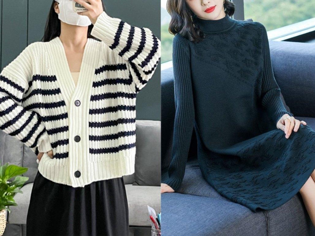 quần áo làm từ vải len dệt kim