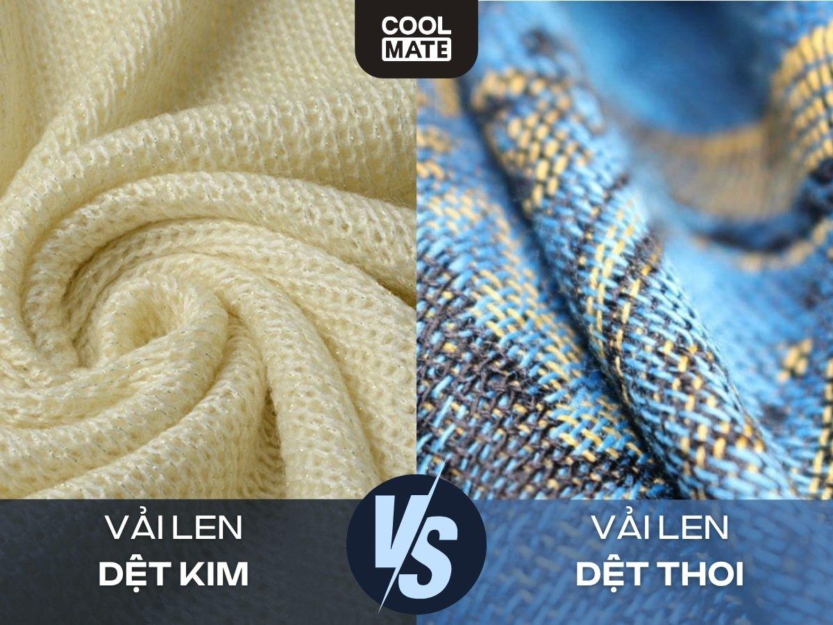 sự khác biệt của cấu trúc vải len dệt kim và vải len dệt thoi