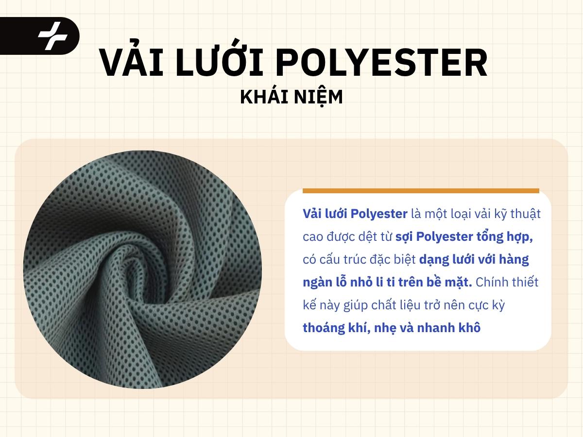vải lưới polyester là gì