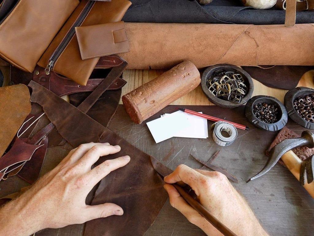 Bóp da handmade nhỏ gọn