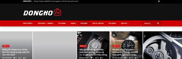 Dongho.tv - Website bán đồng hồ Thụy Sỹ cao cấp