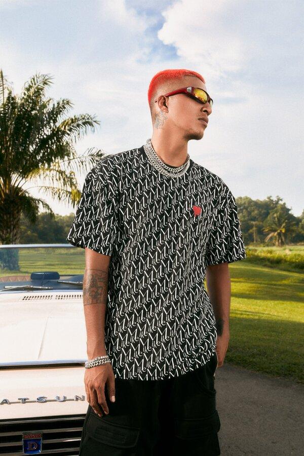 Áo oversize nam local brand - họa tiết monogram Mikenco