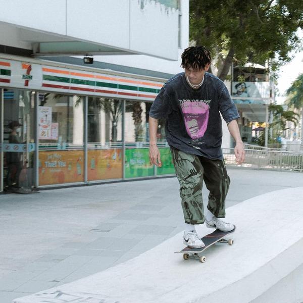 Áo skater Neva Stop Washed Tee của Bad Habits