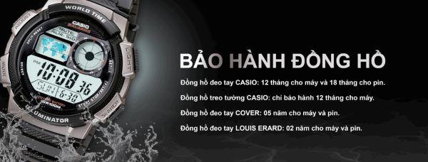 Điều kiện bảo hành đồng hồ Casio chính hãng