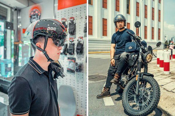 Cửa h&agrave;ng &ldquo;mũ bảo hiểm độc H&agrave; Nội&rdquo;