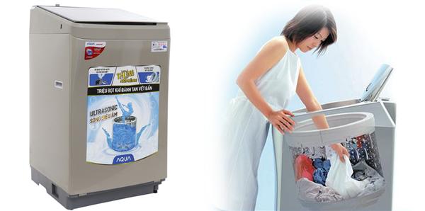 Máy giặt lồng nghiêng có lồng giặt nghiêng một góc 10 độ so với phương thẳng đứng