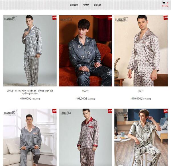 Các mẫu đồ pijama nam trung niên tại Hangki