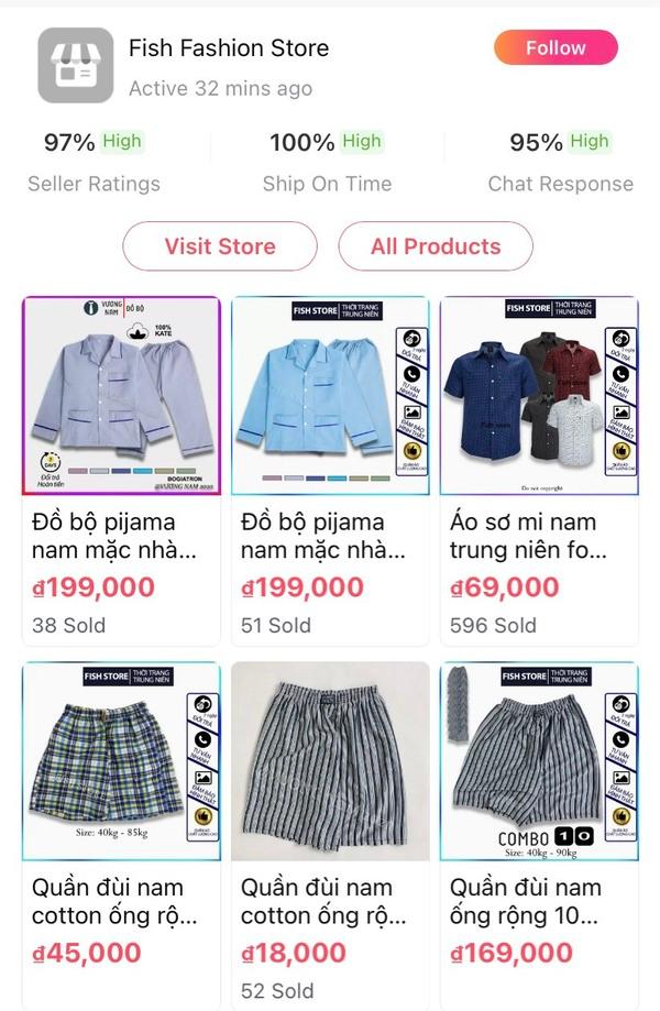 Mua pijama nam trung niên tại Fish Fashion Store trên Lazada 
