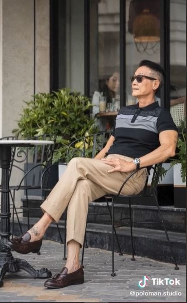 Áo polo và quần kaki - sự kết hợp kinh điển của ông chú Polo.